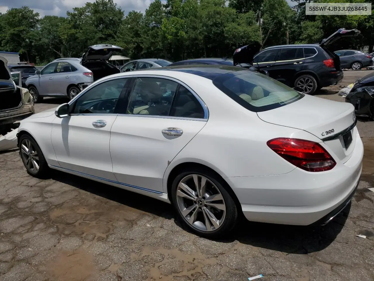 2018 Mercedes-Benz C 300 VIN: 55SWF4JB3JU268445 Lot: 64376555