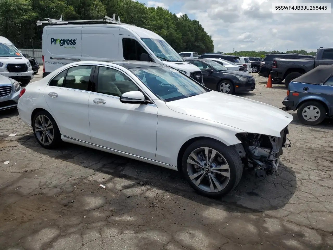2018 Mercedes-Benz C 300 VIN: 55SWF4JB3JU268445 Lot: 64376555