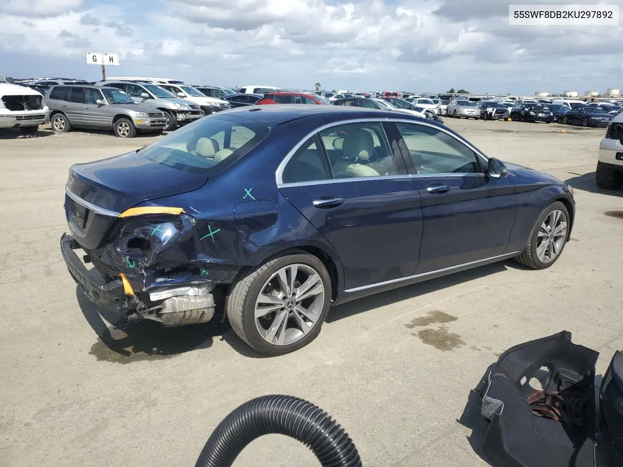 2019 Mercedes-Benz C 300 VIN: 55SWF8DB2KU297892 Lot: 50835775