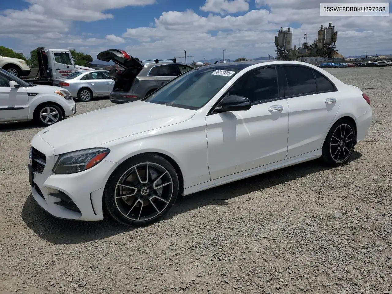 2019 Mercedes-Benz C 300 VIN: 55SWF8DB0KU297258 Lot: 56372495