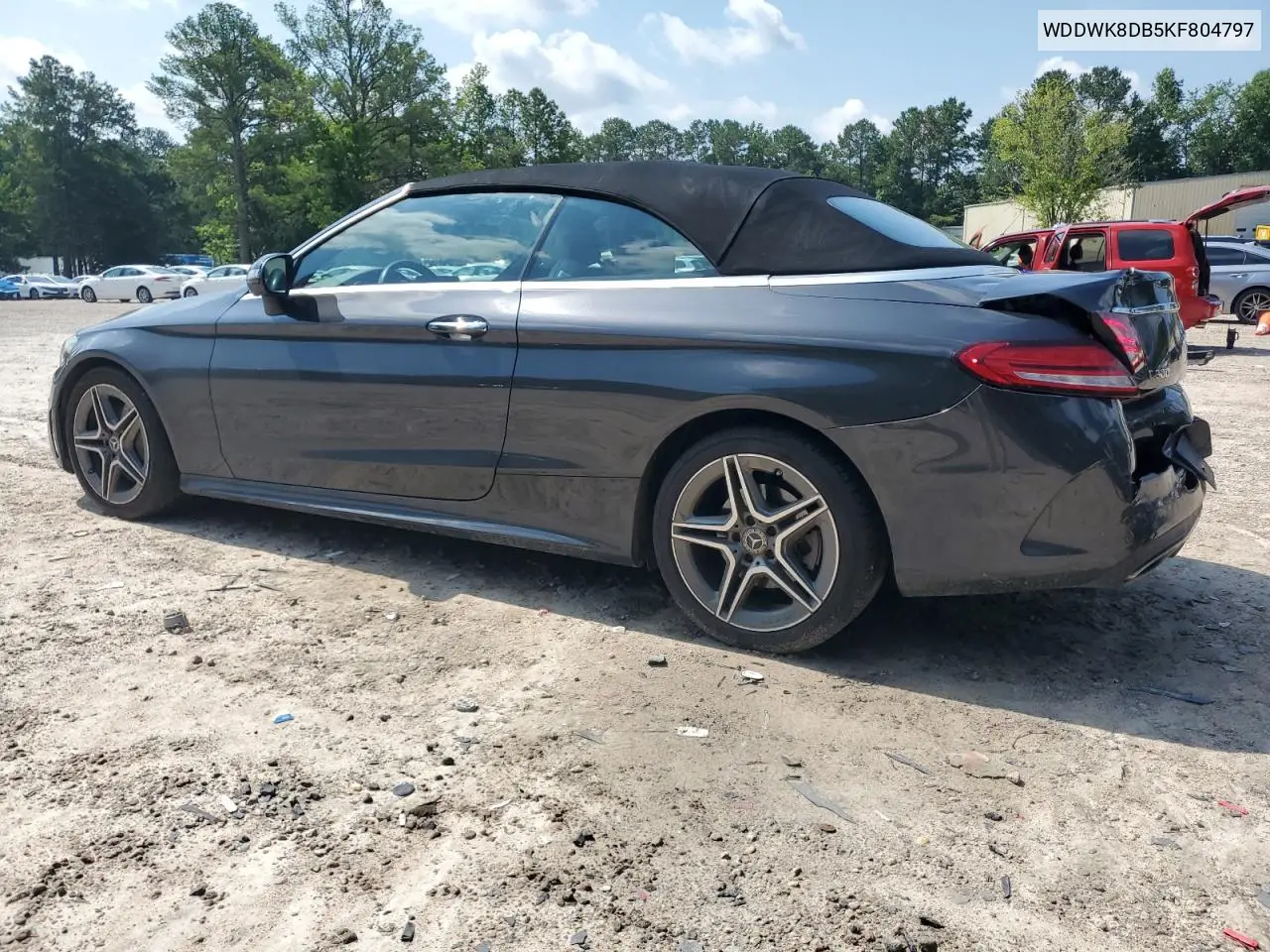 2019 Mercedes-Benz C 300 VIN: WDDWK8DB5KF804797 Lot: 62703885