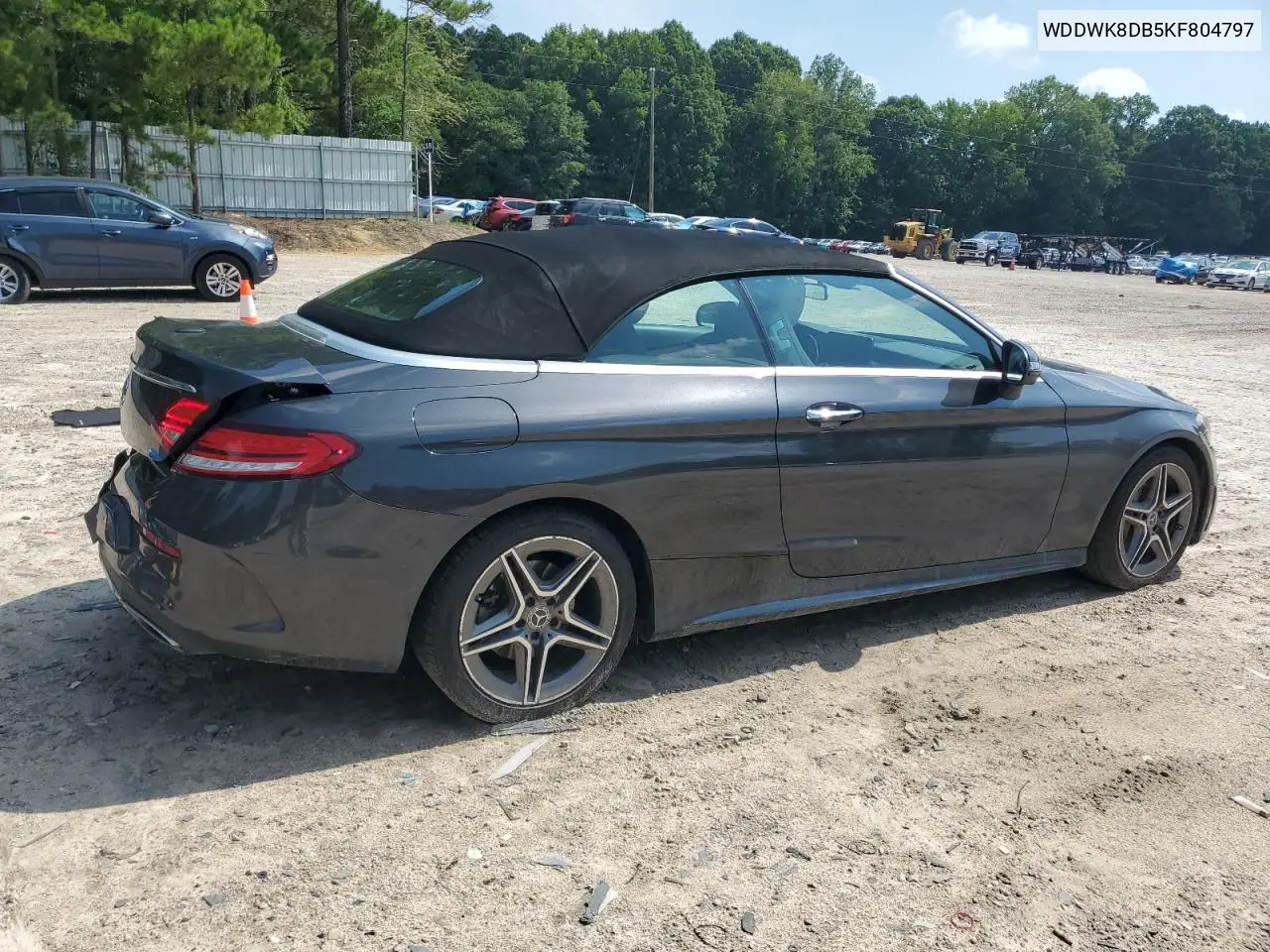 2019 Mercedes-Benz C 300 VIN: WDDWK8DB5KF804797 Lot: 62703885