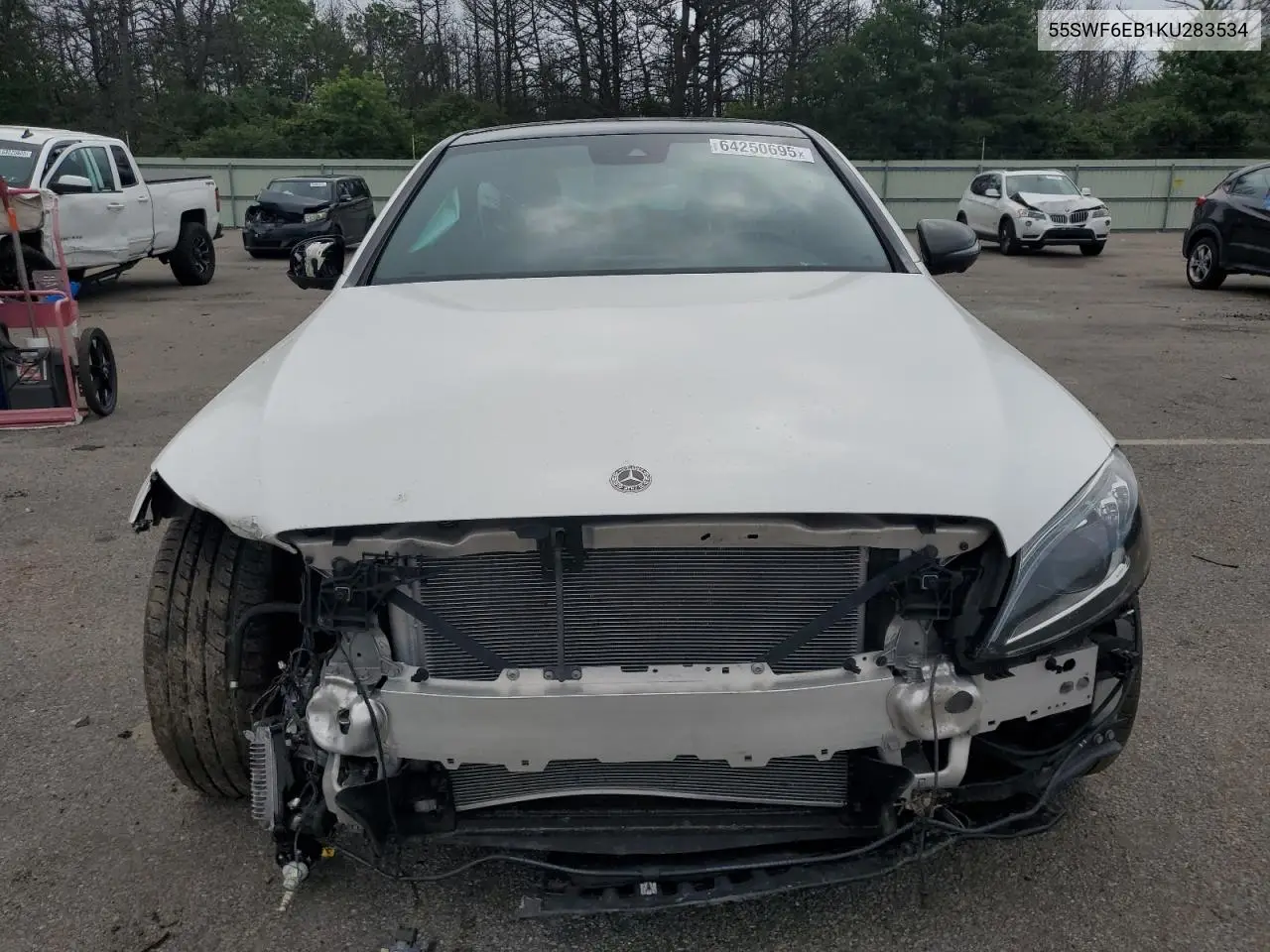 2019 Mercedes-Benz C 43 Amg VIN: 55SWF6EB1KU283534 Lot: 64250695