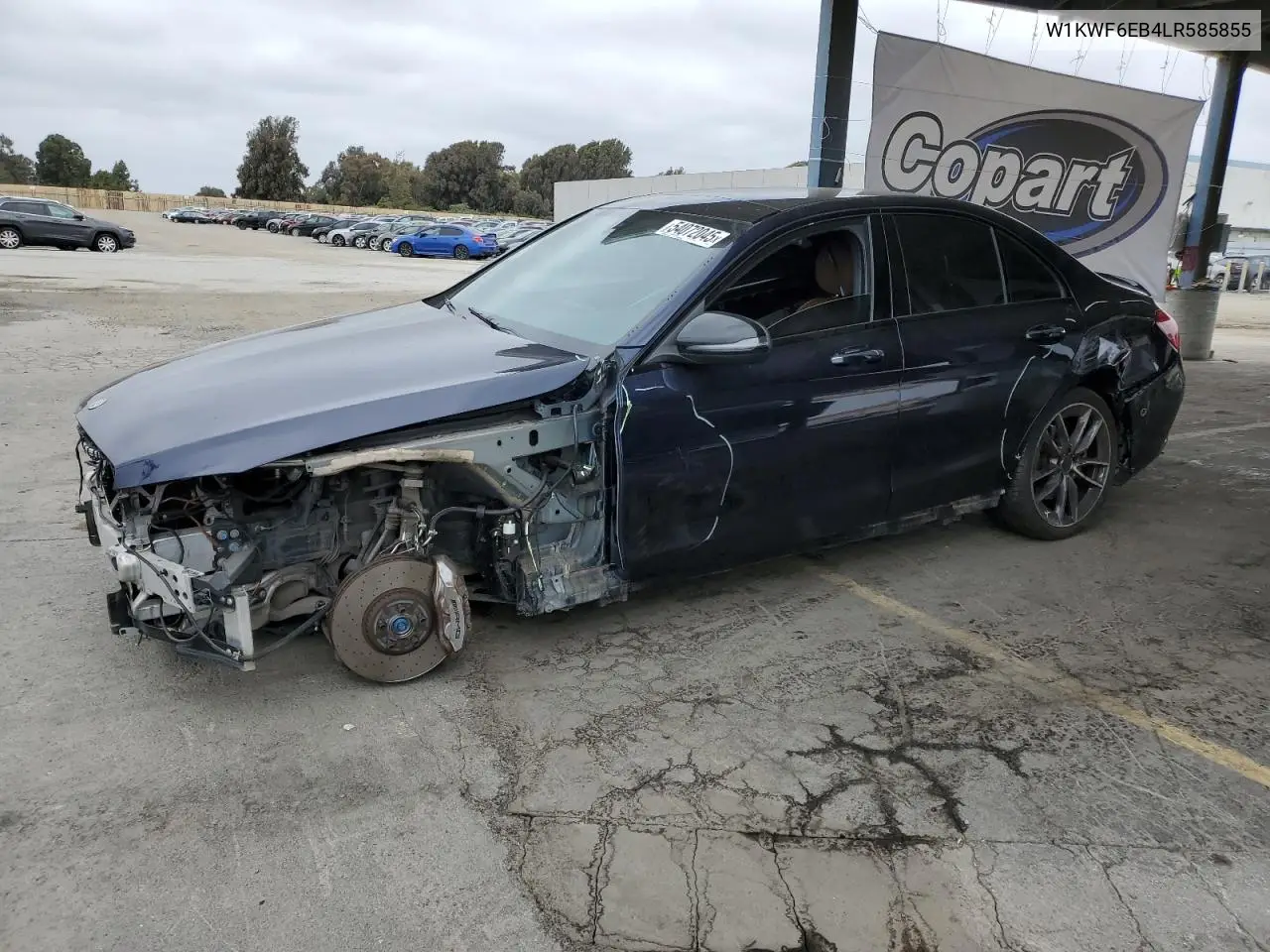 2020 Mercedes-Benz C 43 Amg VIN: W1KWF6EB4LR585855 Lot: 54072045