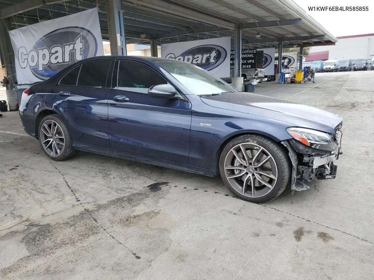2020 Mercedes-Benz C 43 Amg VIN: W1KWF6EB4LR585855 Lot: 54072045