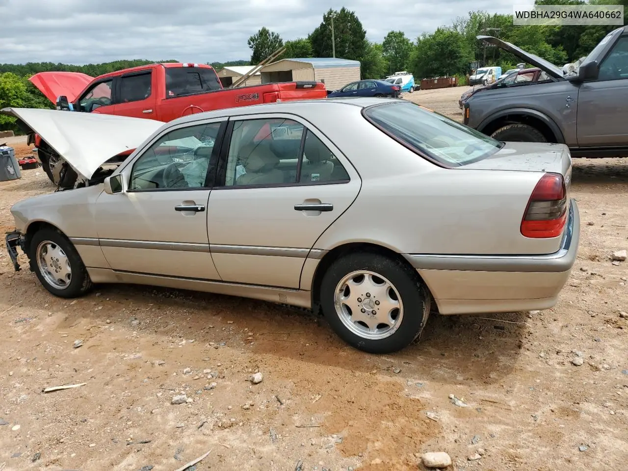 1998 Mercedes-Benz C 280 VIN: WDBHA29G4WA640662 Lot: 58639155
