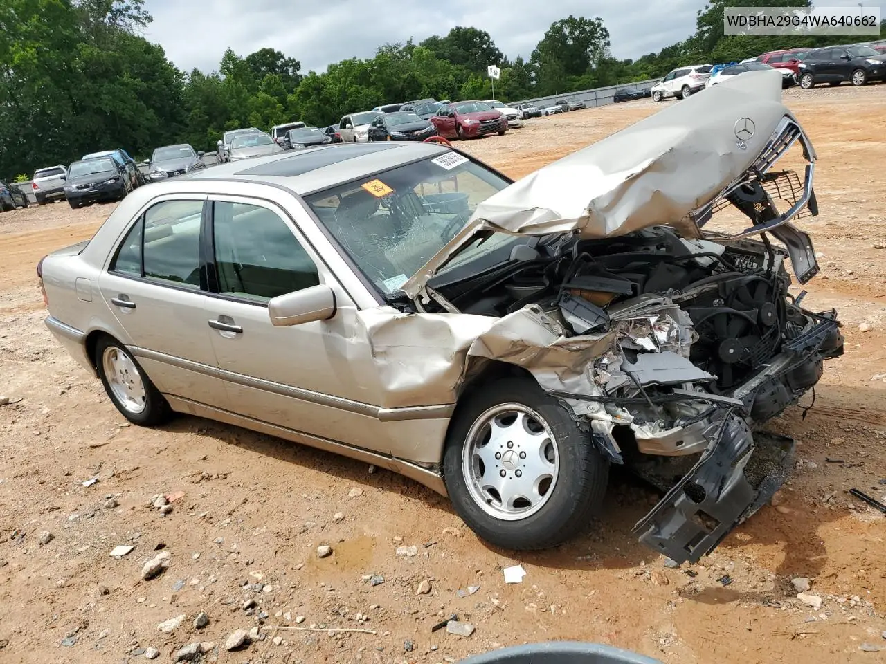 1998 Mercedes-Benz C 280 VIN: WDBHA29G4WA640662 Lot: 58639155