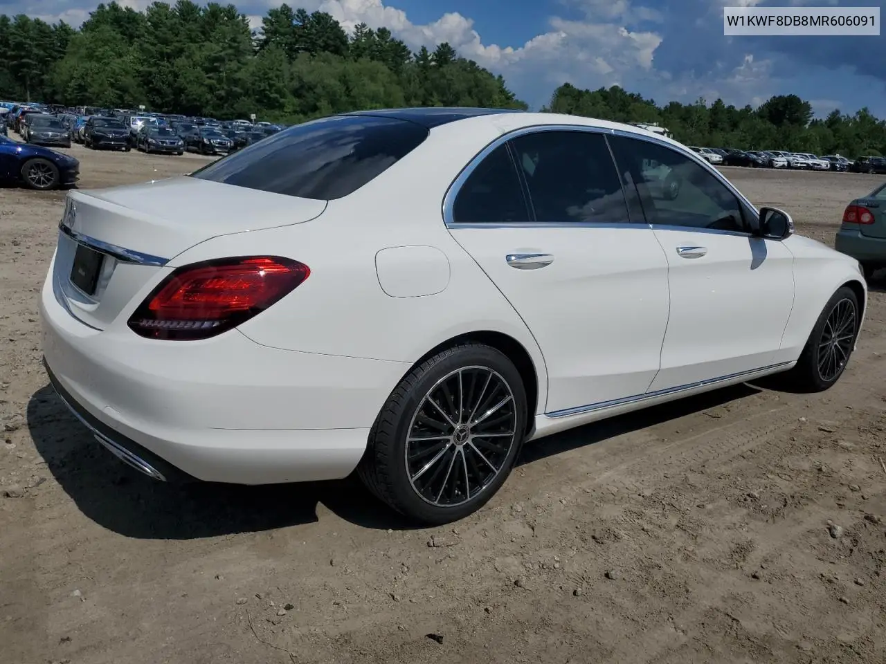 2021 Mercedes-Benz C 300 VIN: W1KWF8DB8MR606091 Lot: 65038285