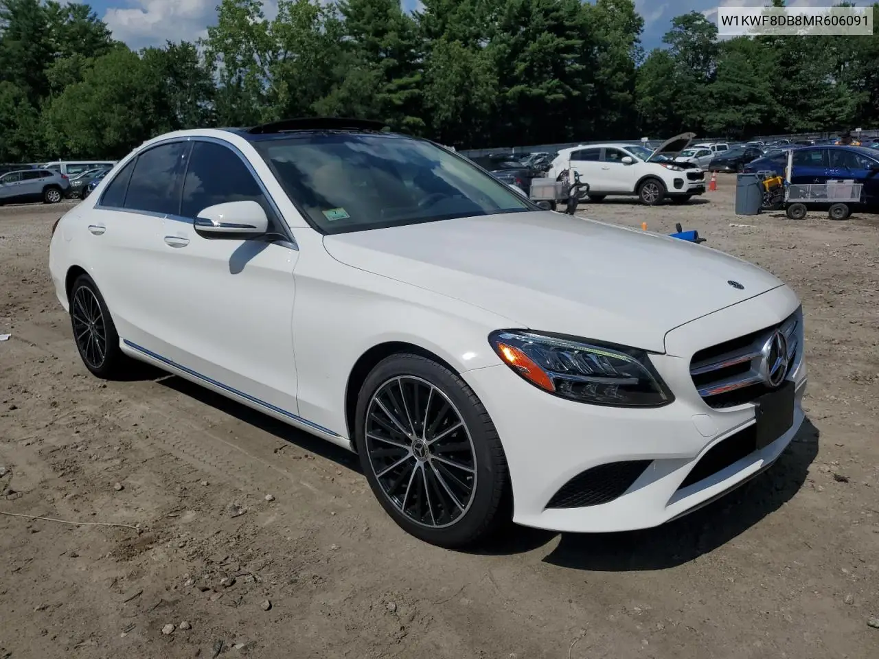 2021 Mercedes-Benz C 300 VIN: W1KWF8DB8MR606091 Lot: 65038285