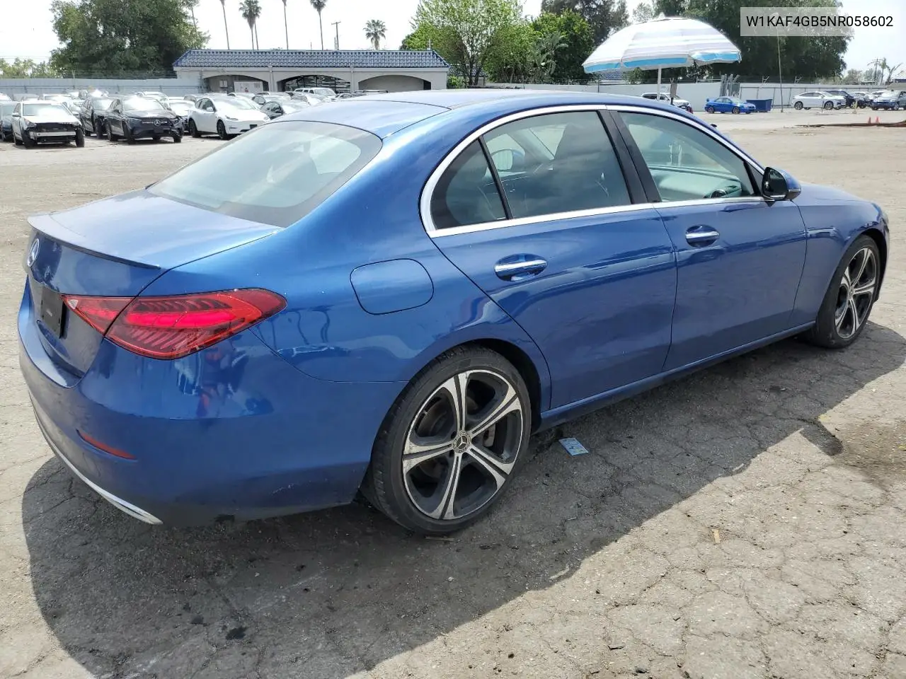 2022 Mercedes-Benz C 300 VIN: W1KAF4GB5NR058602 Lot: 52290185
