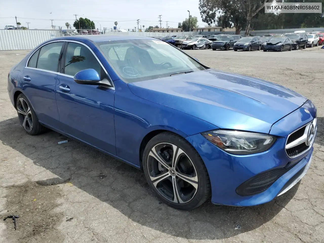2022 Mercedes-Benz C 300 VIN: W1KAF4GB5NR058602 Lot: 52290185