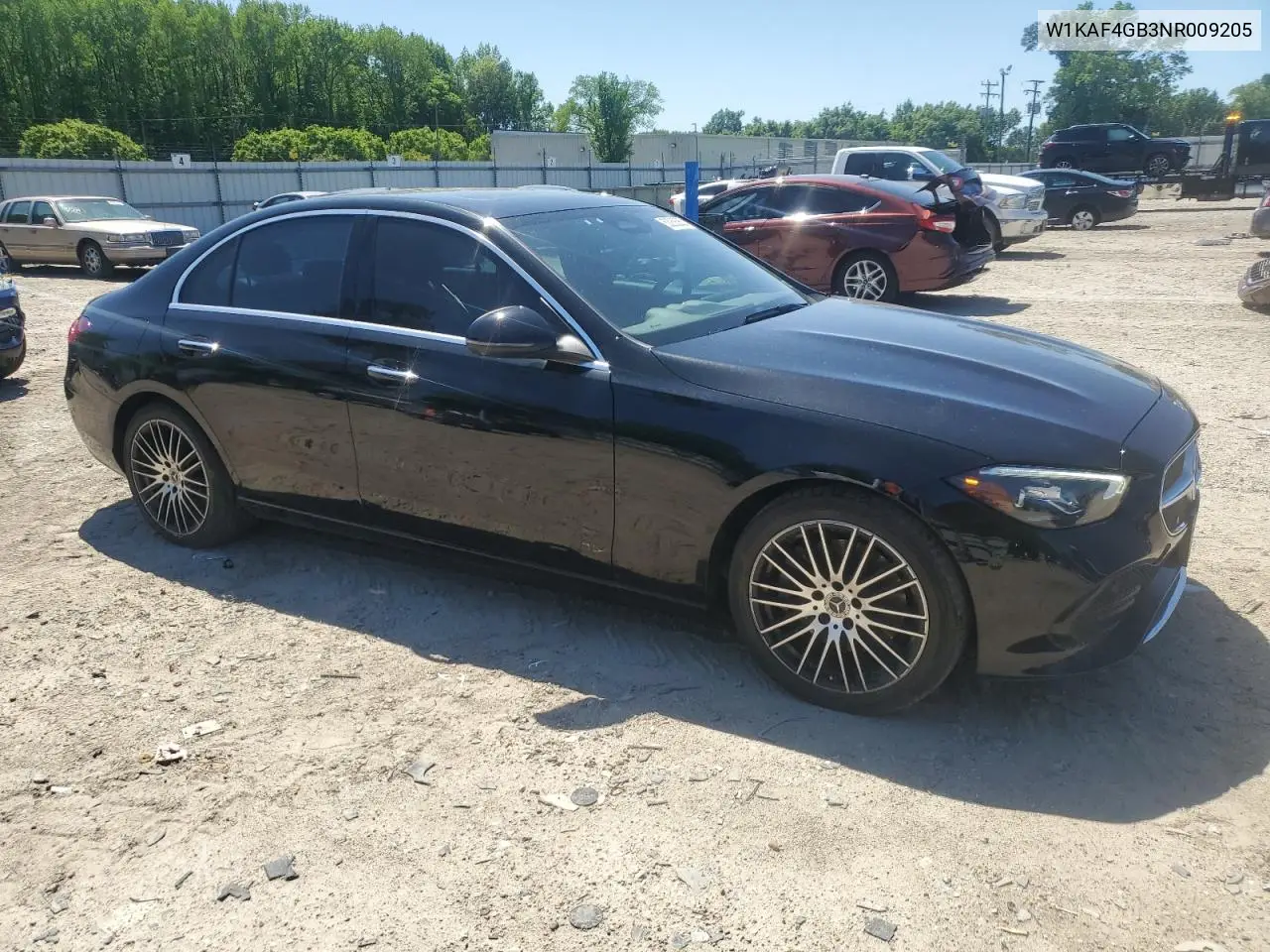 2022 Mercedes-Benz C 300 VIN: W1KAF4GB3NR009205 Lot: 53238365