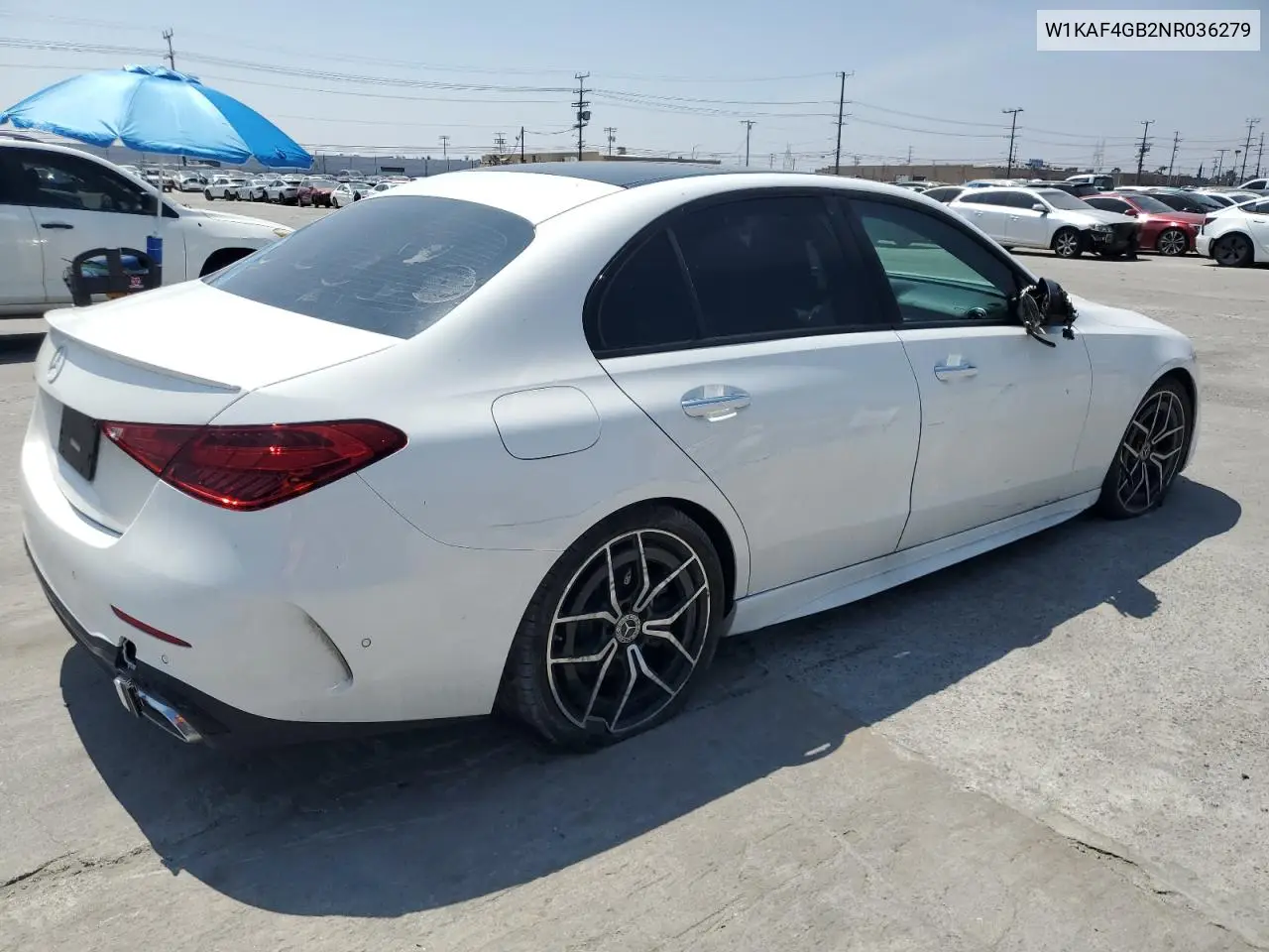 2022 Mercedes-Benz C 300 VIN: W1KAF4GB2NR036279 Lot: 54343205