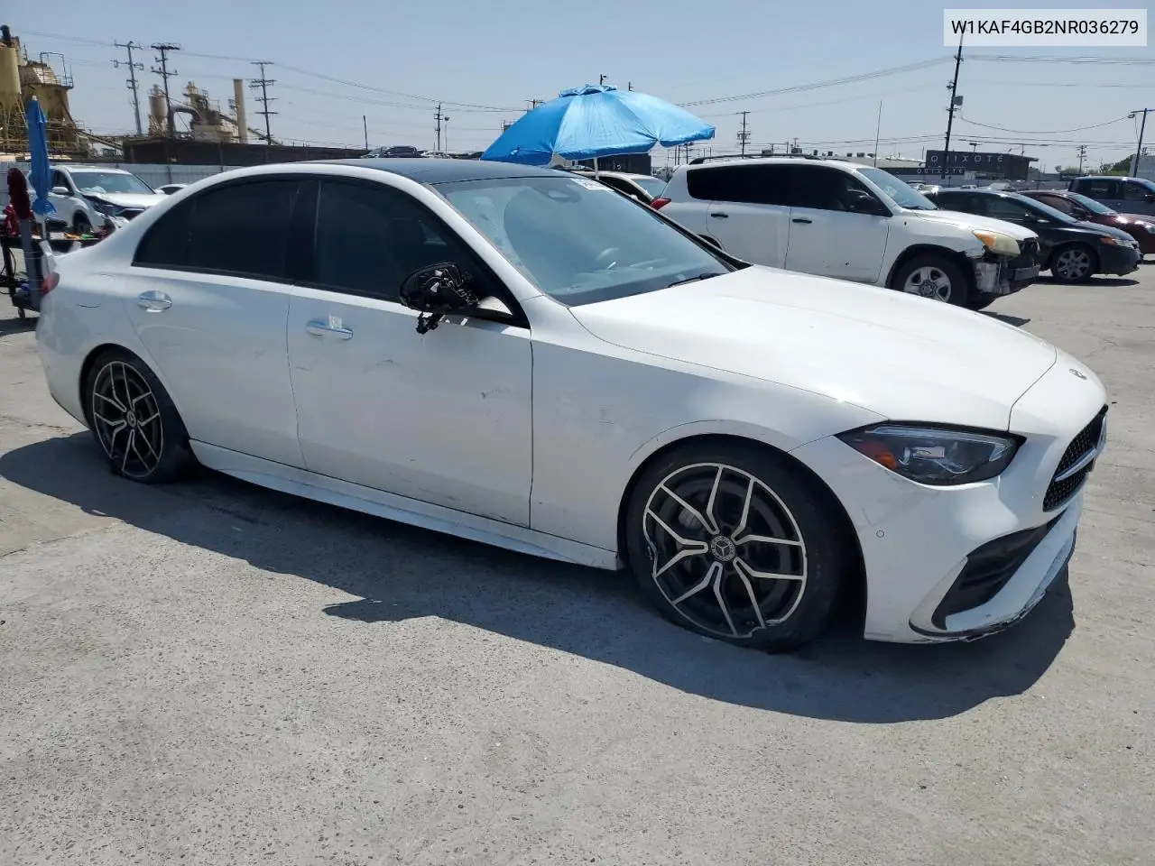 2022 Mercedes-Benz C 300 VIN: W1KAF4GB2NR036279 Lot: 54343205