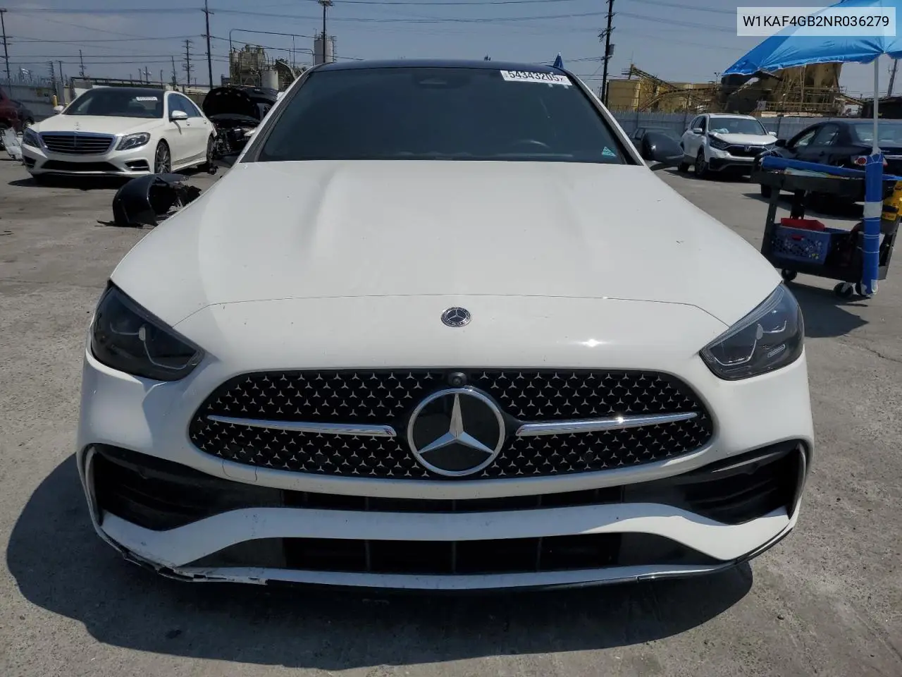 2022 Mercedes-Benz C 300 VIN: W1KAF4GB2NR036279 Lot: 54343205