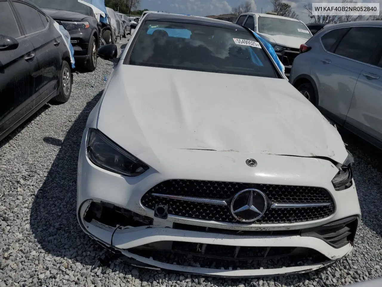 2022 Mercedes-Benz C 300 VIN: W1KAF4GB2NR052840 Lot: 55499025