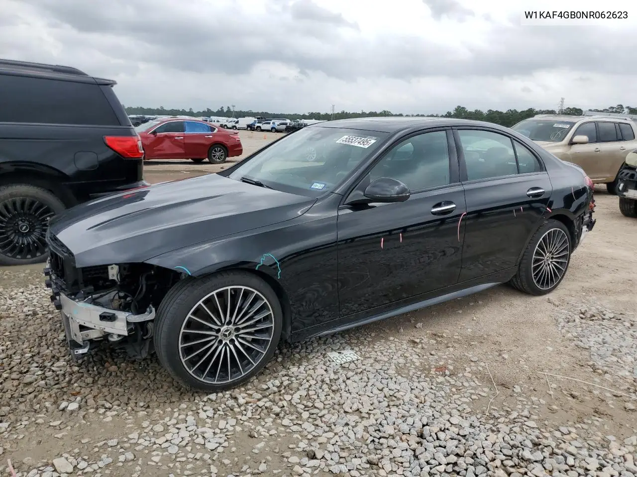 2022 Mercedes-Benz C 300 VIN: W1KAF4GB0NR062623 Lot: 55537495