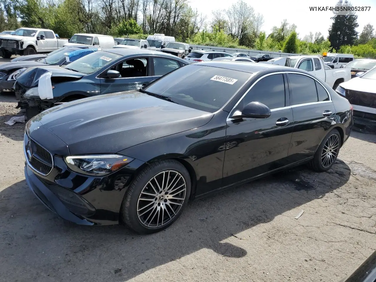 2022 Mercedes-Benz C 300 4Matic VIN: W1KAF4HB5NR052877 Lot: 56477585