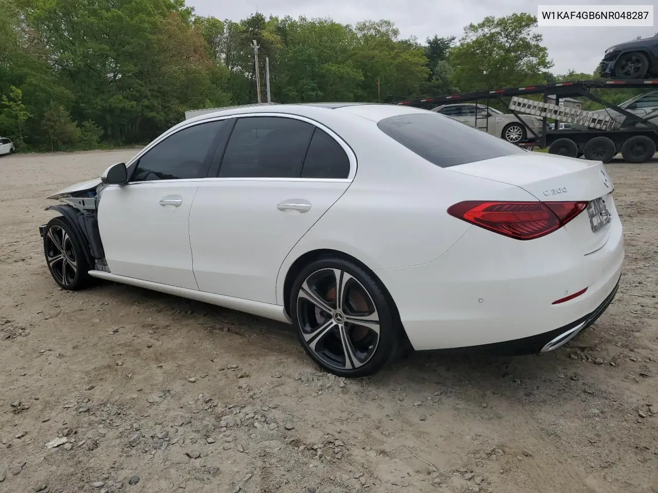 2022 Mercedes-Benz C 300 VIN: W1KAF4GB6NR048287 Lot: 57039645