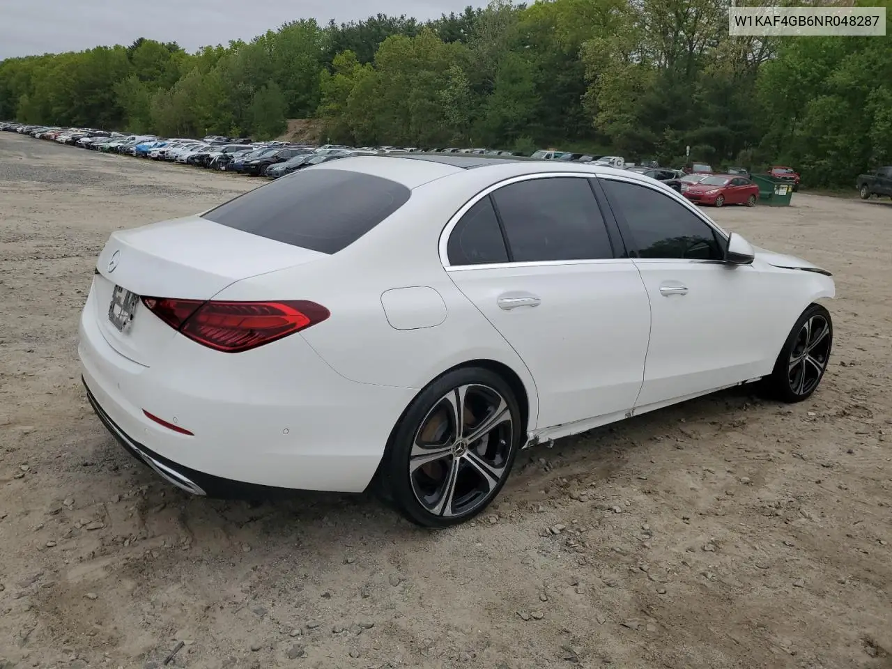 2022 Mercedes-Benz C 300 VIN: W1KAF4GB6NR048287 Lot: 57039645