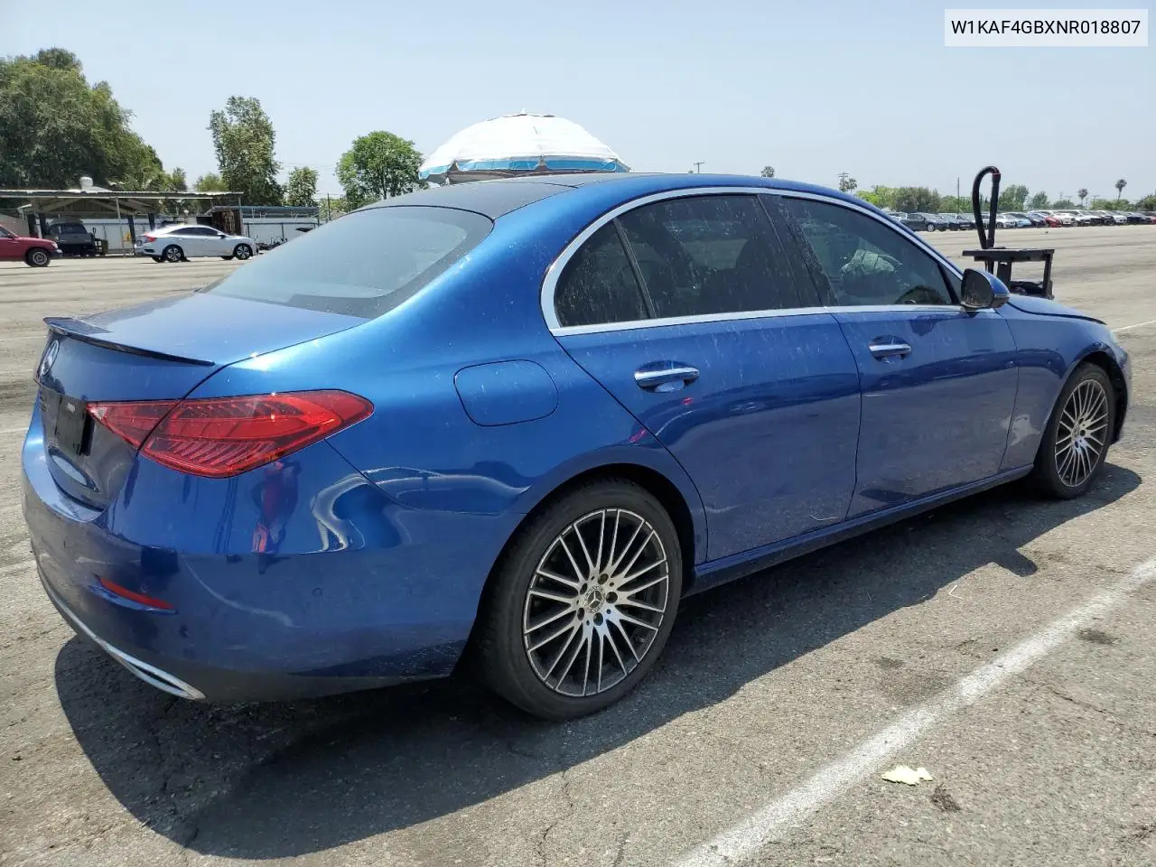 2022 Mercedes-Benz C 300 VIN: W1KAF4GBXNR018807 Lot: 59227965