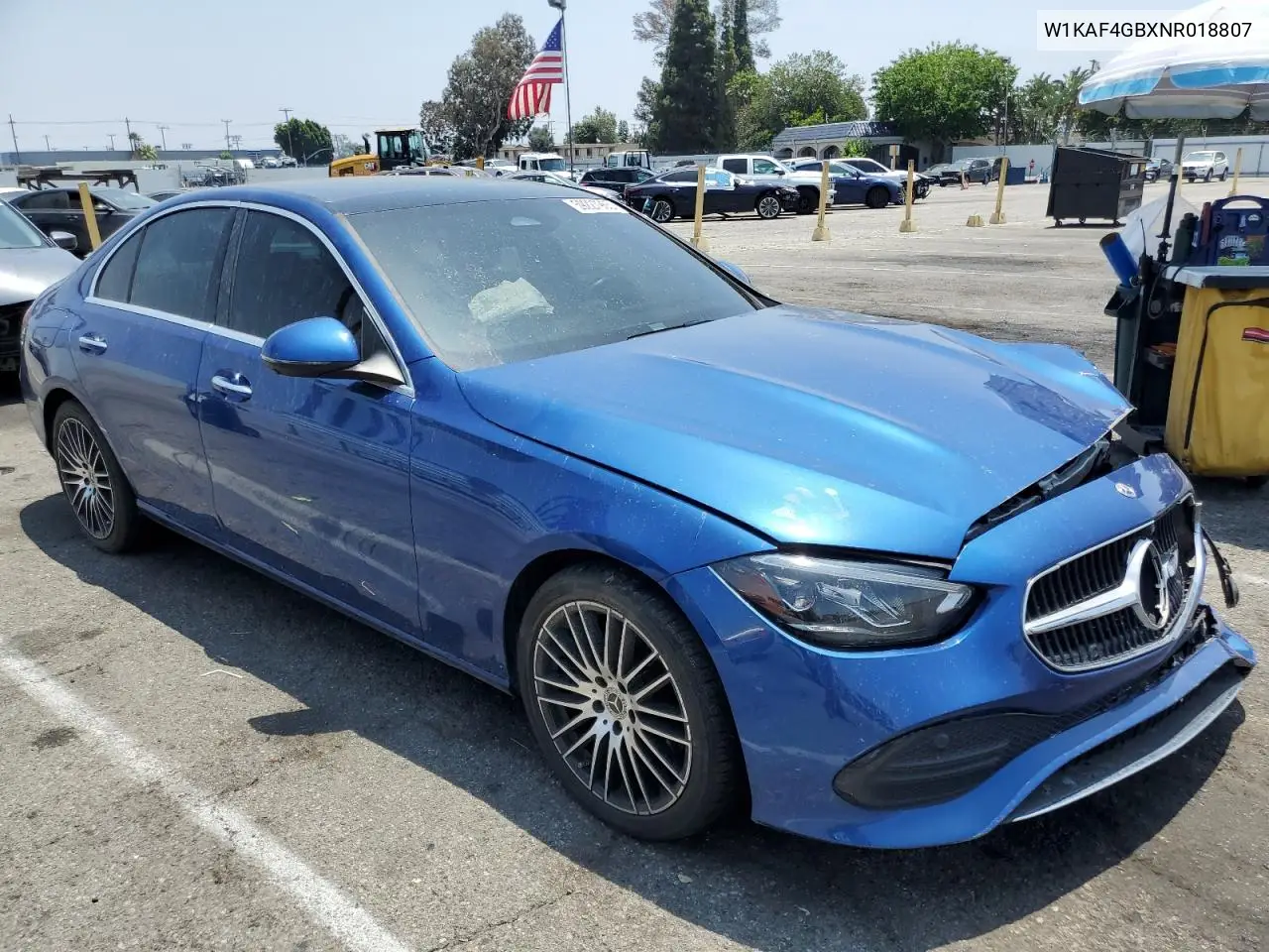2022 Mercedes-Benz C 300 VIN: W1KAF4GBXNR018807 Lot: 59227965
