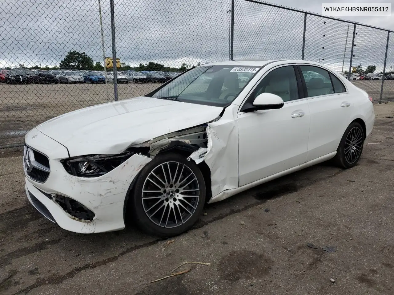 2022 Mercedes-Benz C 300 4Matic VIN: W1KAF4HB9NR055412 Lot: 60302075