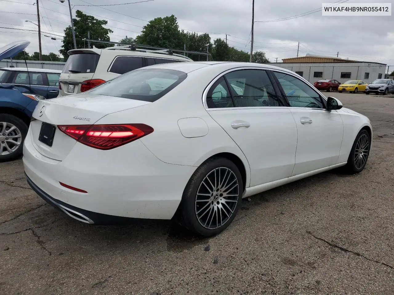 2022 Mercedes-Benz C 300 4Matic VIN: W1KAF4HB9NR055412 Lot: 60302075
