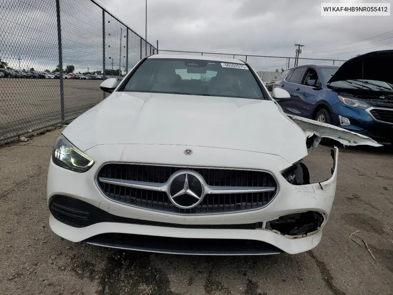 2022 Mercedes-Benz C 300 4Matic VIN: W1KAF4HB9NR055412 Lot: 60302075
