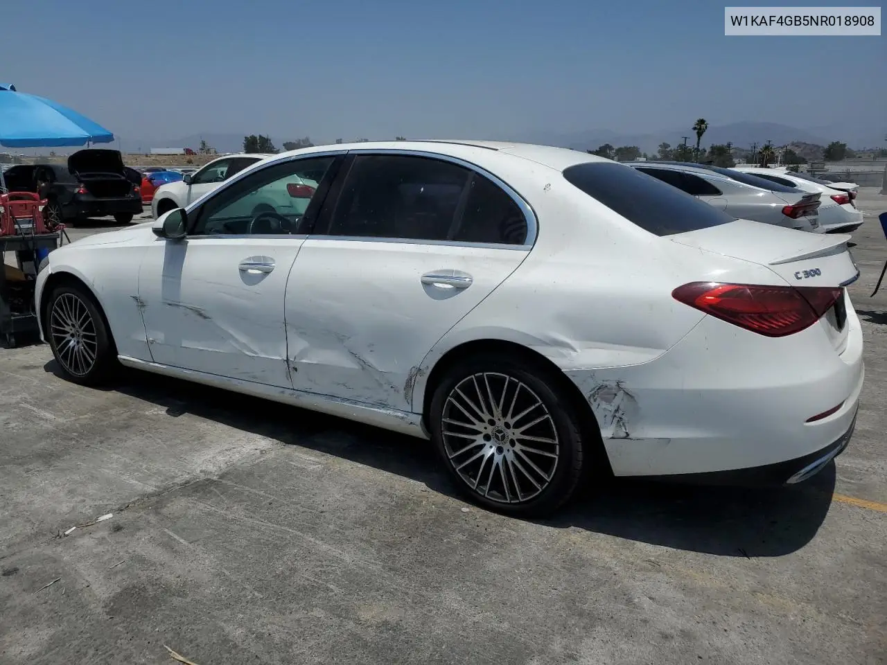 2022 Mercedes-Benz C 300 VIN: W1KAF4GB5NR018908 Lot: 60696605