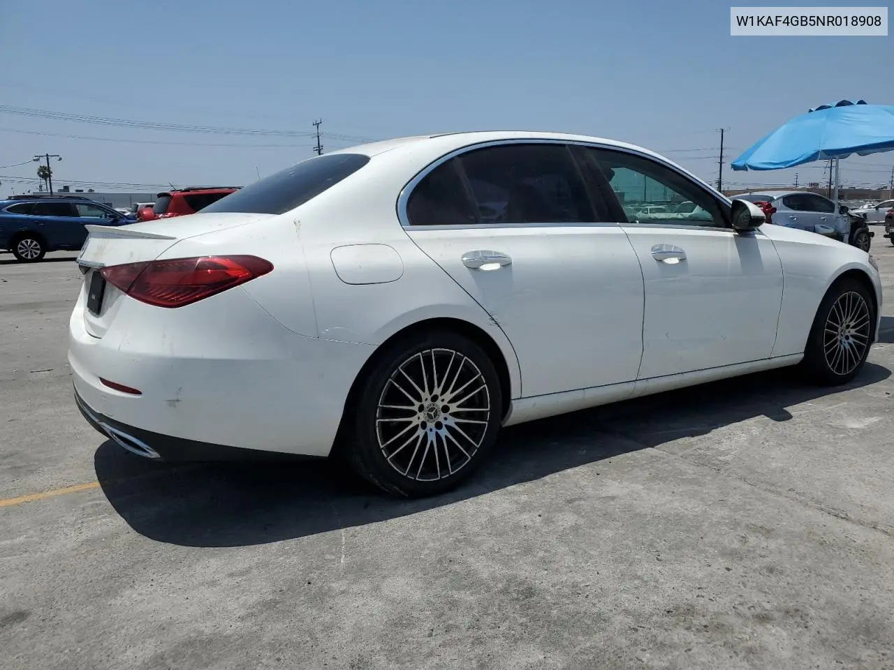 2022 Mercedes-Benz C 300 VIN: W1KAF4GB5NR018908 Lot: 60696605