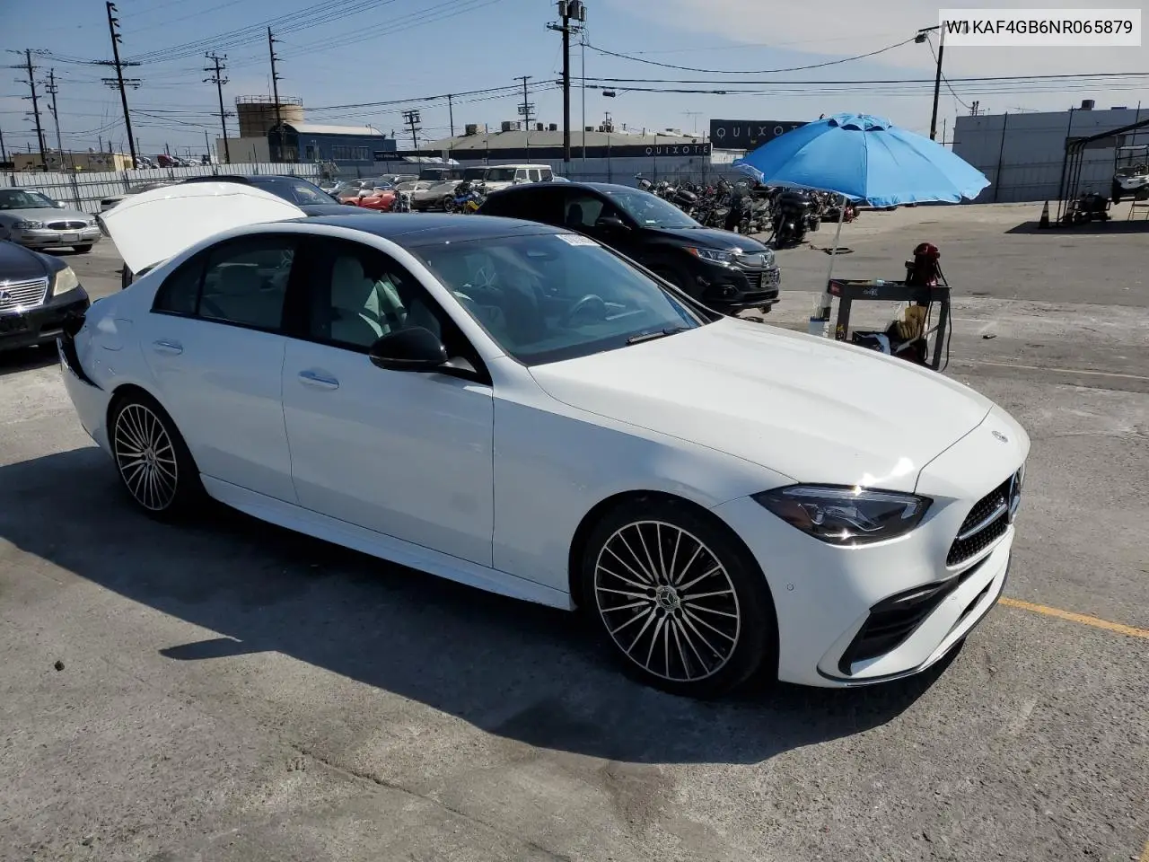 2022 Mercedes-Benz C 300 VIN: W1KAF4GB6NR065879 Lot: 61073865