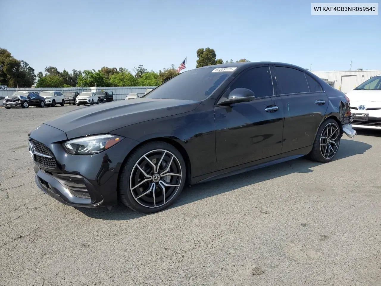 2022 Mercedes-Benz C 300 VIN: W1KAF4GB3NR059540 Lot: 61269225