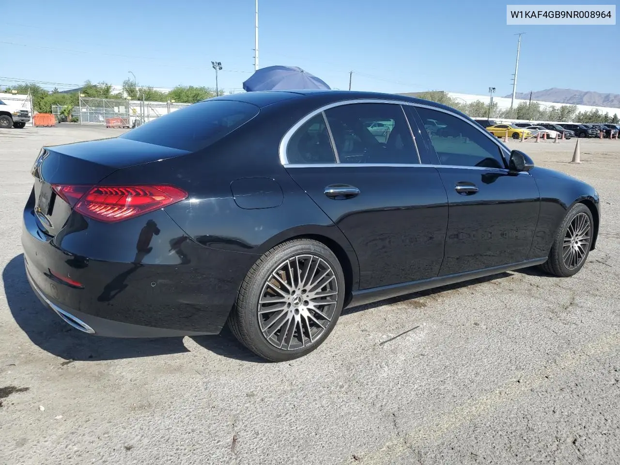 2022 Mercedes-Benz C 300 VIN: W1KAF4GB9NR008964 Lot: 61628035