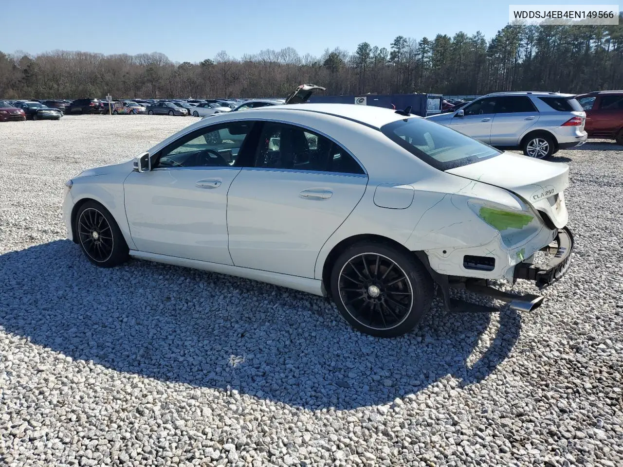 2014 Mercedes-Benz Cla 250 VIN: WDDSJ4EB4EN149566 Lot: 46069185