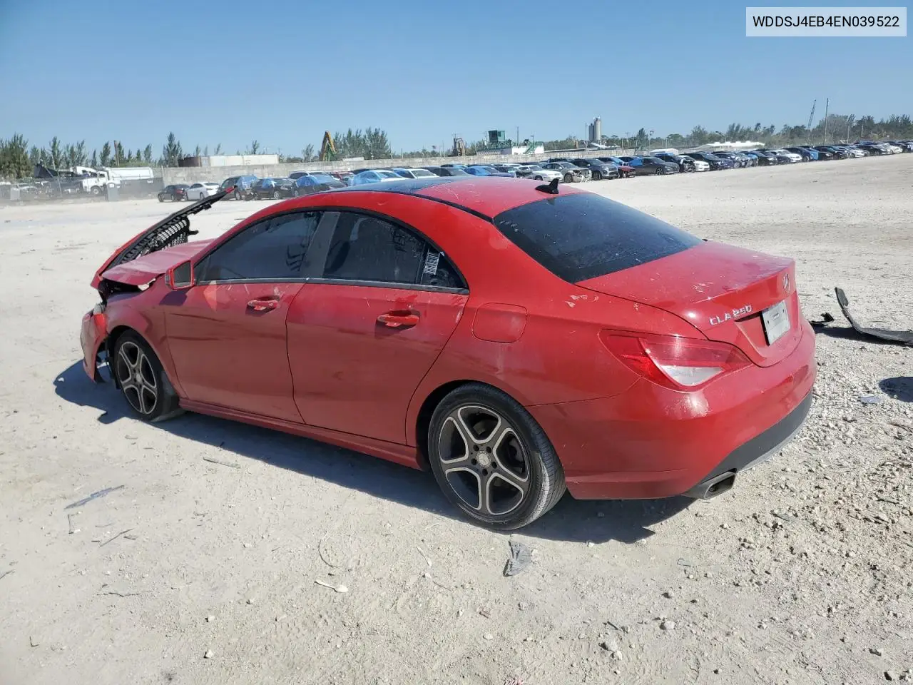 2014 Mercedes-Benz Cla 250 VIN: WDDSJ4EB4EN039522 Lot: 52493905