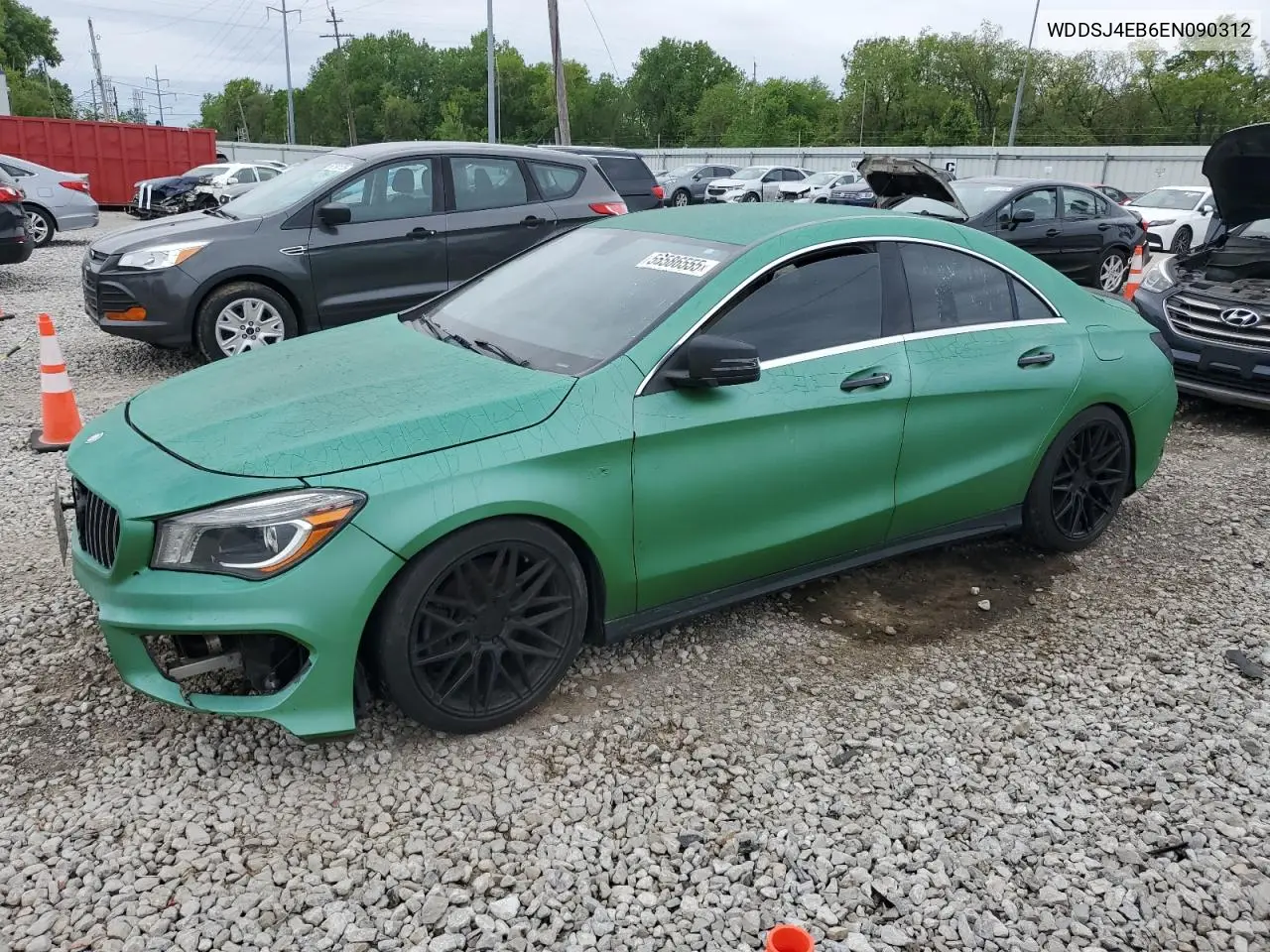 2014 Mercedes-Benz Cla 250 VIN: WDDSJ4EB6EN090312 Lot: 56586555