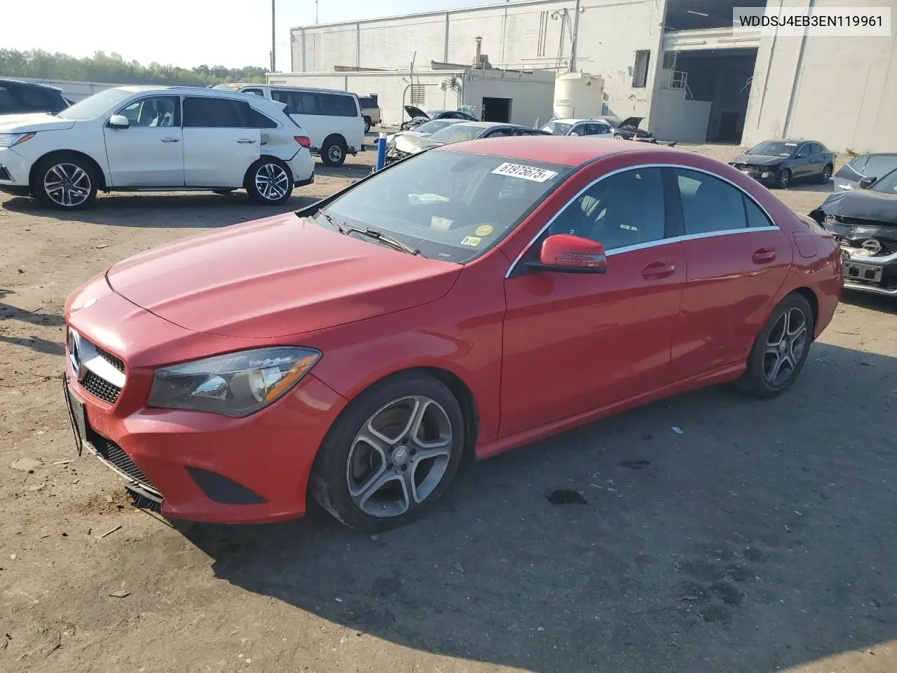 2014 Mercedes-Benz Cla 250 VIN: WDDSJ4EB3EN119961 Lot: 61975675