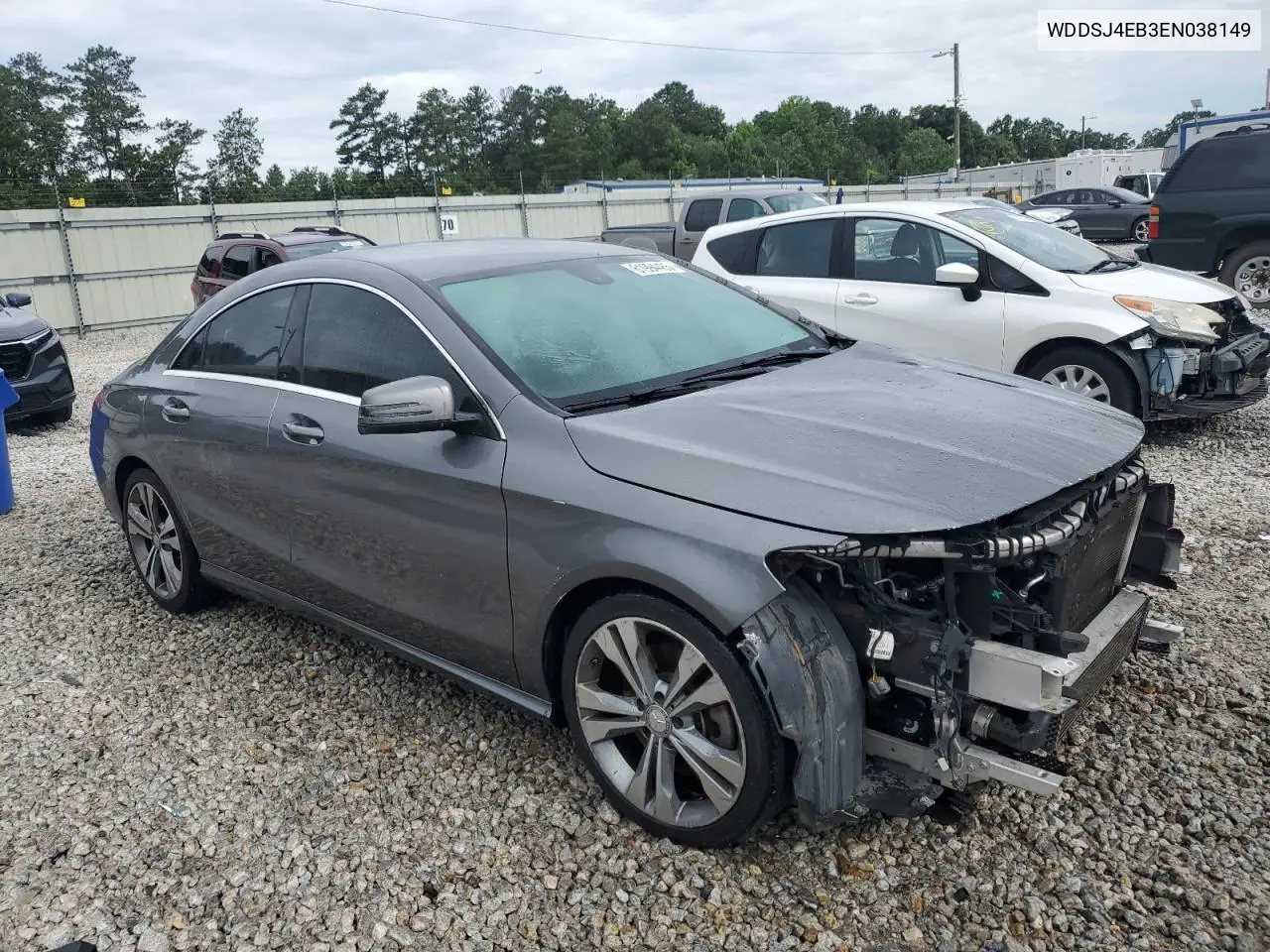 2014 Mercedes-Benz Cla 250 VIN: WDDSJ4EB3EN038149 Lot: 61994485