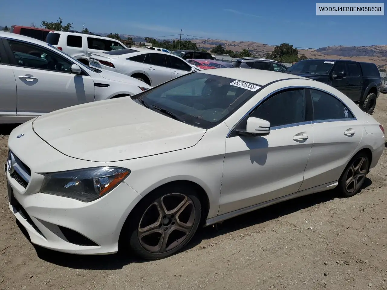 2014 Mercedes-Benz Cla 250 VIN: WDDSJ4EB8EN058638 Lot: 62745355