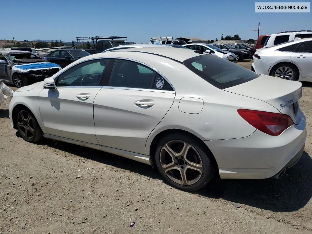 2014 Mercedes-Benz Cla 250 VIN: WDDSJ4EB8EN058638 Lot: 62745355