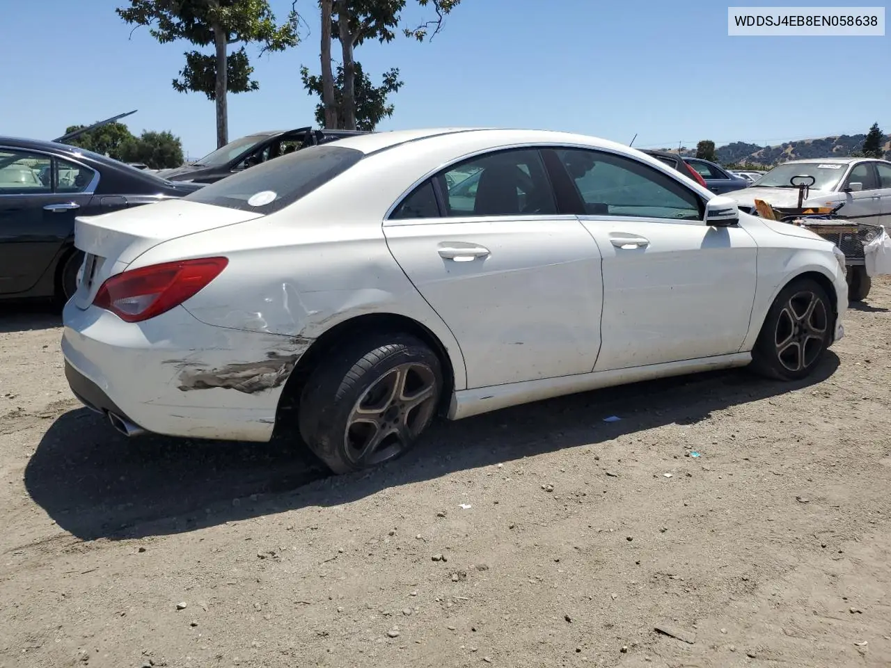 2014 Mercedes-Benz Cla 250 VIN: WDDSJ4EB8EN058638 Lot: 62745355