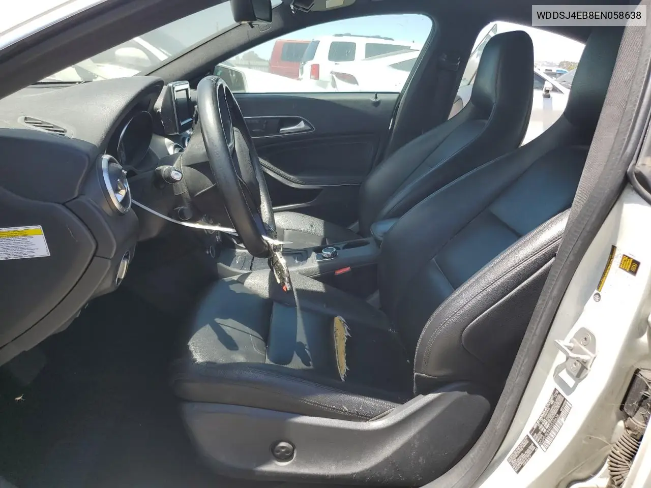 2014 Mercedes-Benz Cla 250 VIN: WDDSJ4EB8EN058638 Lot: 62745355