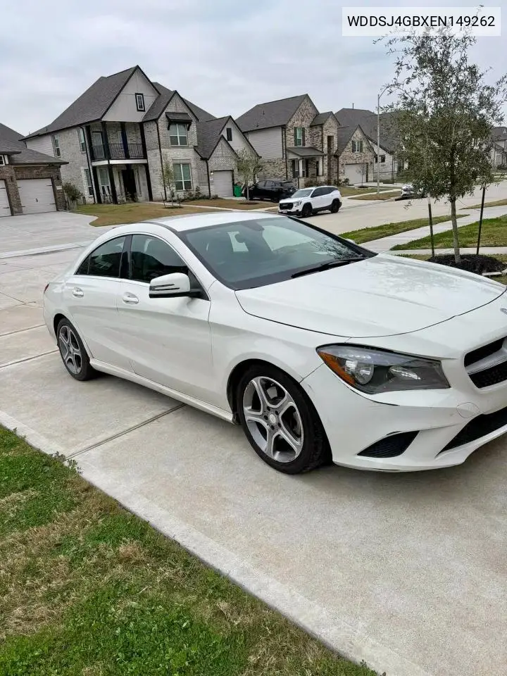 2014 Mercedes-Benz Cla 250 4Matic VIN: WDDSJ4GBXEN149262 Lot: 63113425