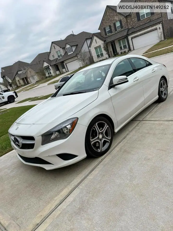 2014 Mercedes-Benz Cla 250 4Matic VIN: WDDSJ4GBXEN149262 Lot: 63113425