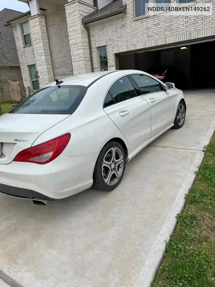 2014 Mercedes-Benz Cla 250 4Matic VIN: WDDSJ4GBXEN149262 Lot: 63113425
