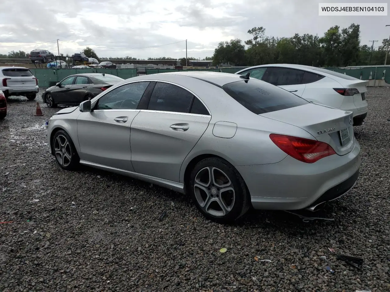 2014 Mercedes-Benz Cla 250 VIN: WDDSJ4EB3EN104103 Lot: 65992375