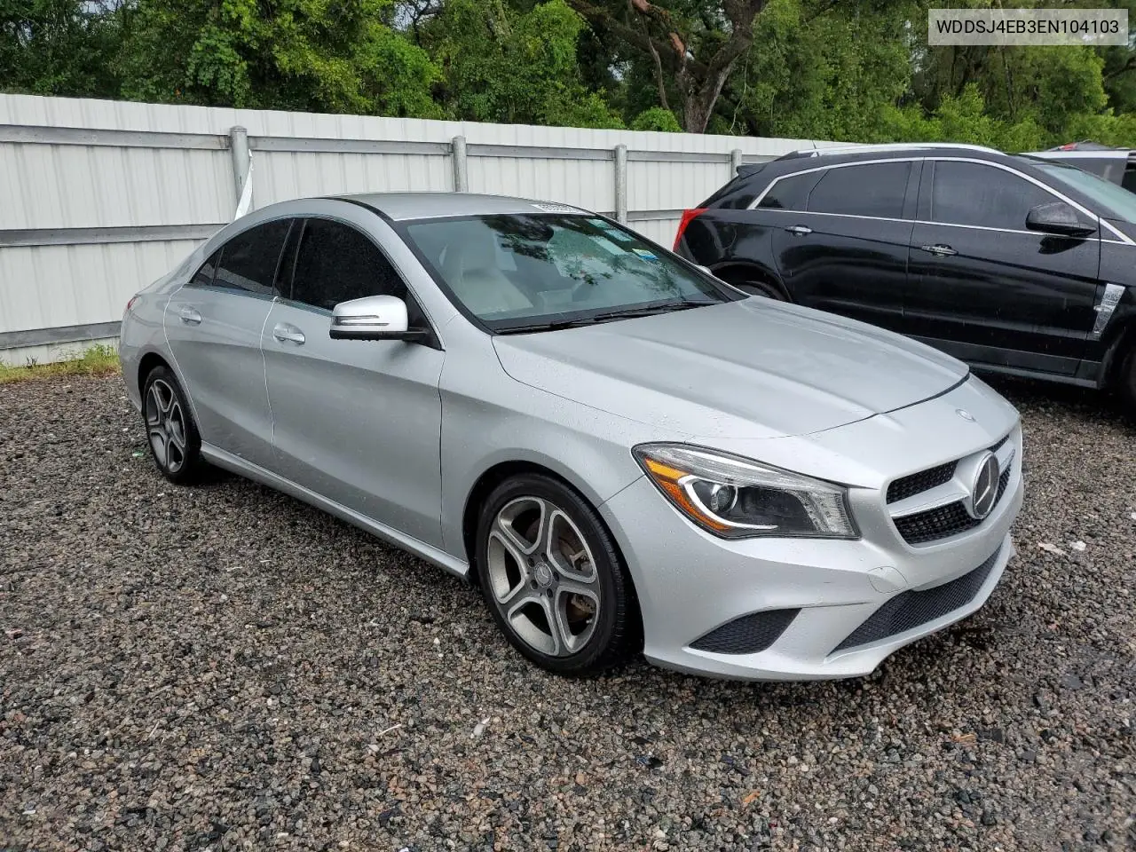 2014 Mercedes-Benz Cla 250 VIN: WDDSJ4EB3EN104103 Lot: 65992375