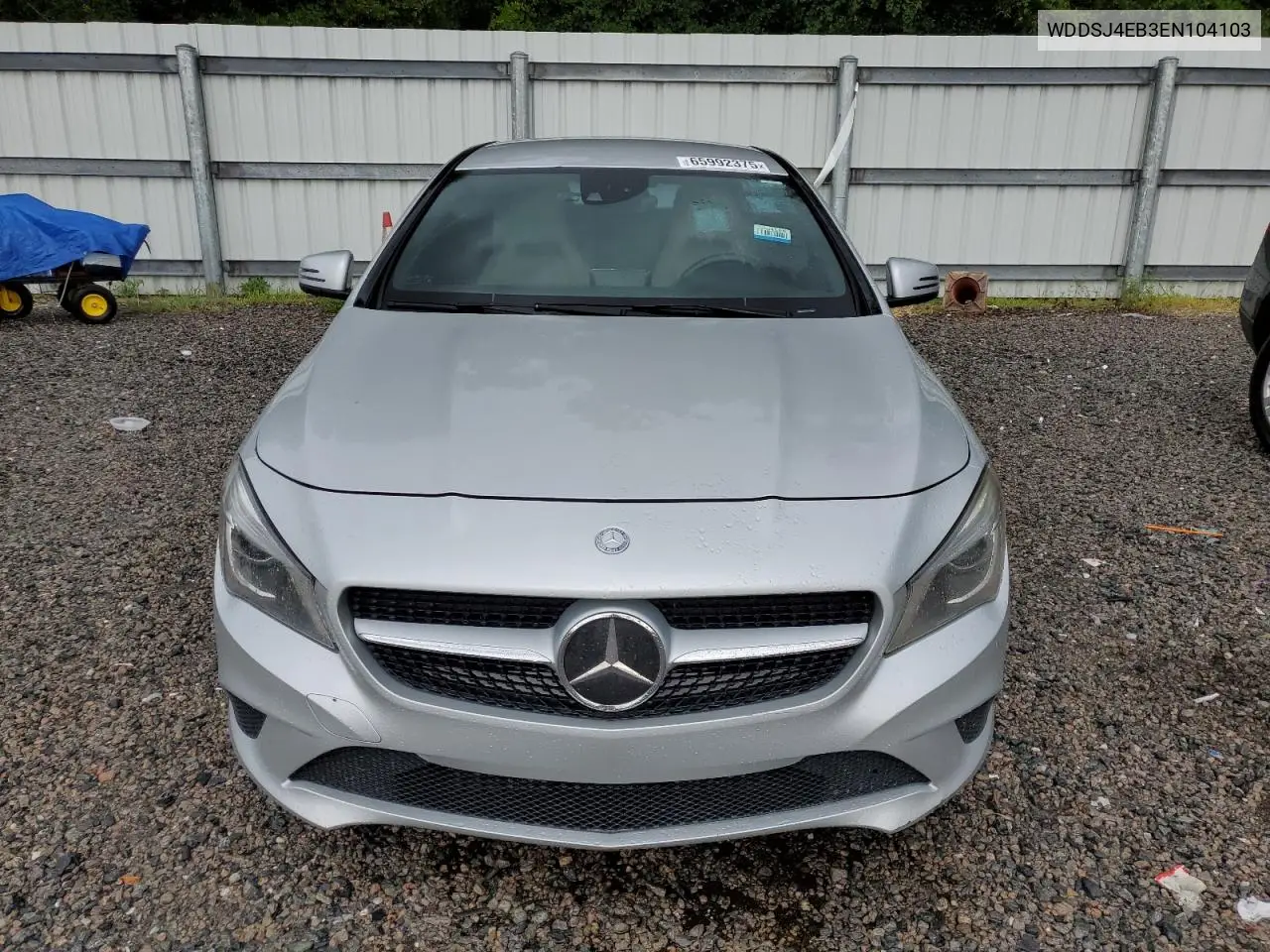 2014 Mercedes-Benz Cla 250 VIN: WDDSJ4EB3EN104103 Lot: 65992375