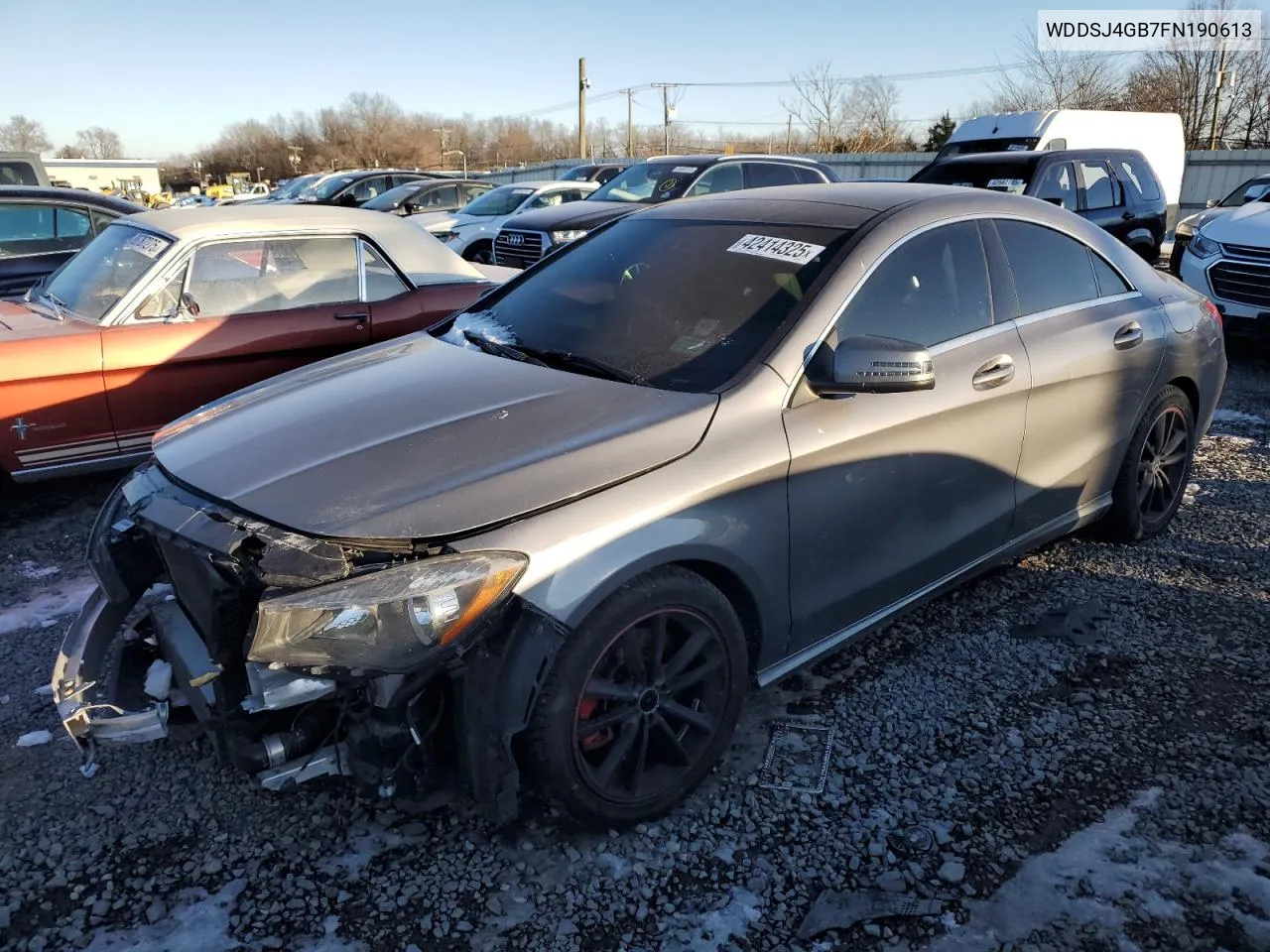 2015 Mercedes-Benz Cla 250 4Matic VIN: WDDSJ4GB7FN190613 Lot: 42414325